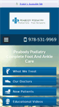 Mobile Screenshot of peabodypodiatry.com